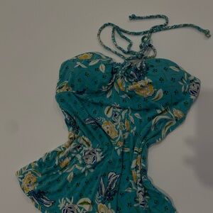 Vibrant Floral Halter Top